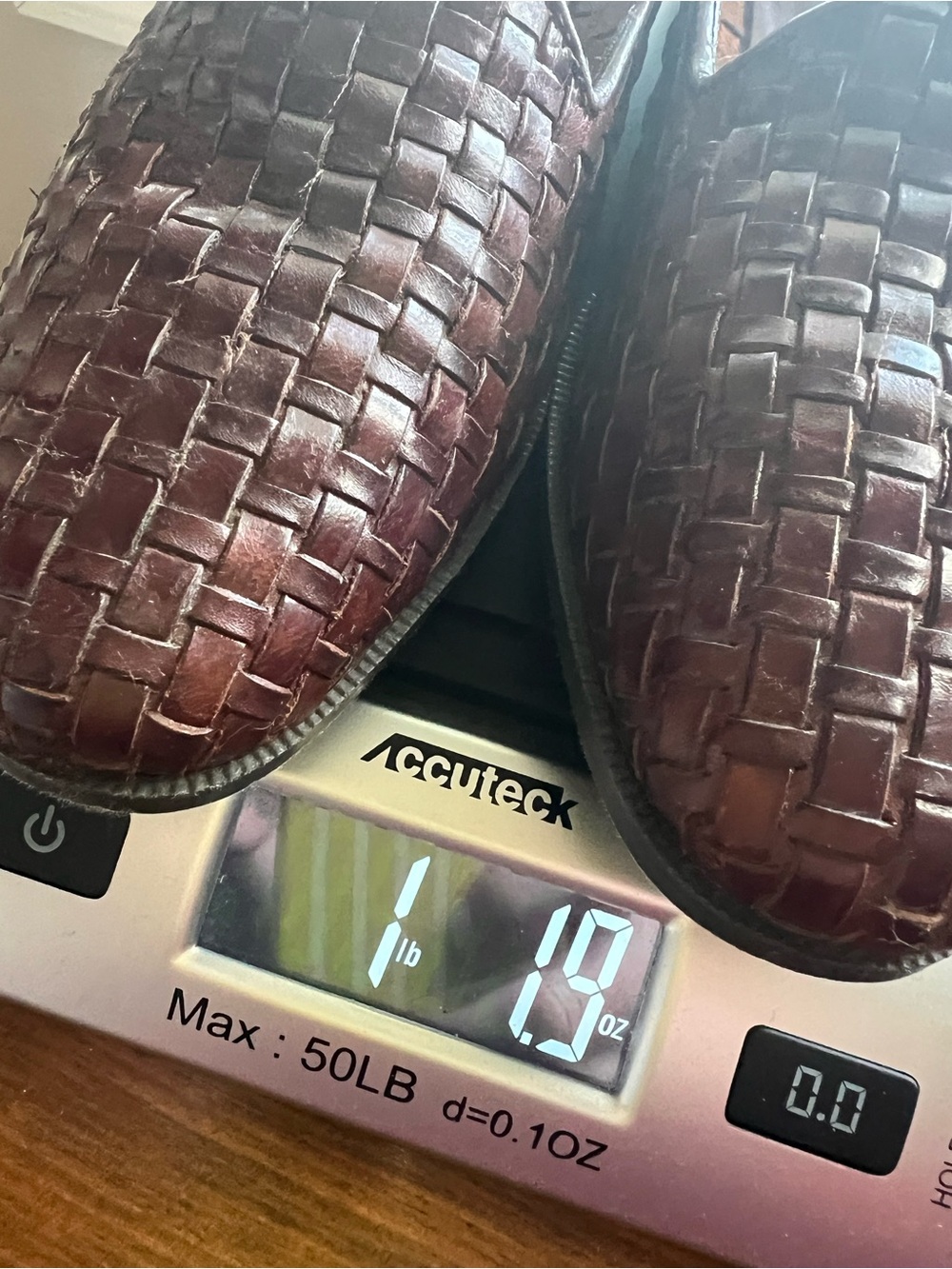 Vintage G.H. Bass & Co Women’s 6.5 M Woven Leather Loafers Brown Made in Brazil - Picture 10 of 10